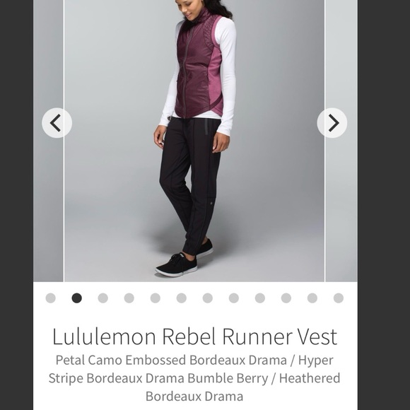 Lululemon Rebel Runner Vest Petal Camo Embossed Hyper Stripe Bumble Berry Sz 6 - Picture 14 of 16